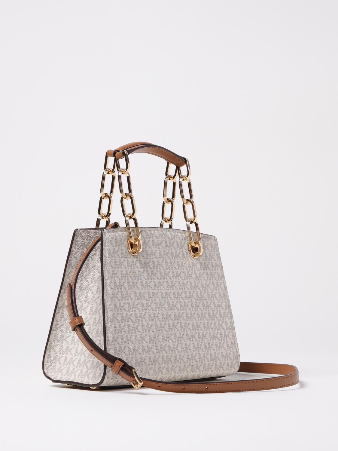 MICHAEL KORS BORSA A MANO: Borsa a mano Cynthia MK Michael Kors, Avorio - Img 2