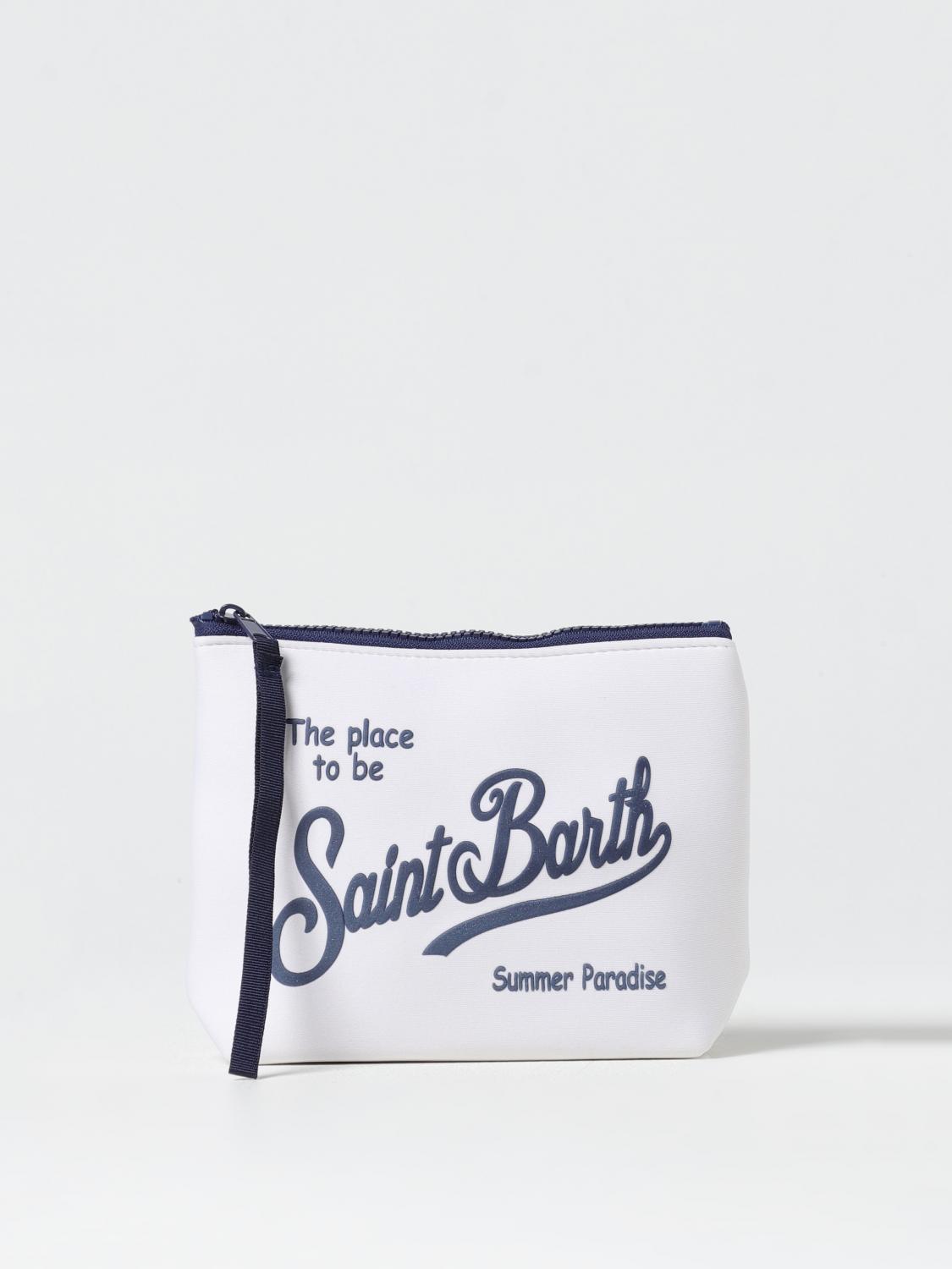 MC2 SAINT BARTH BORSA: Pochette MC2 Saint Barth in neoprene con logo, Bianco - Img 1