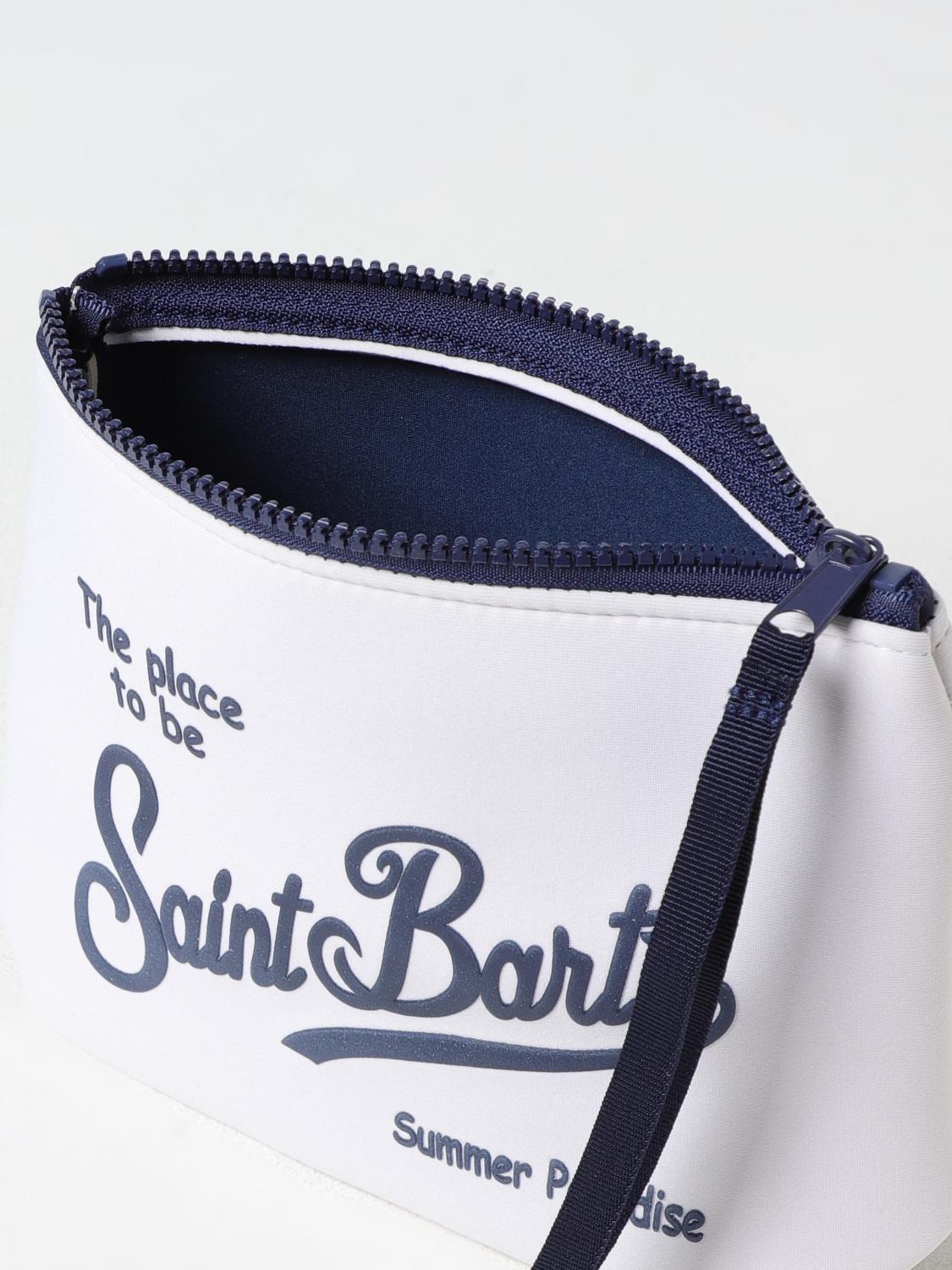 MC2 SAINT BARTH BORSA: Pochette MC2 Saint Barth in neoprene con logo, Bianco - Img 3