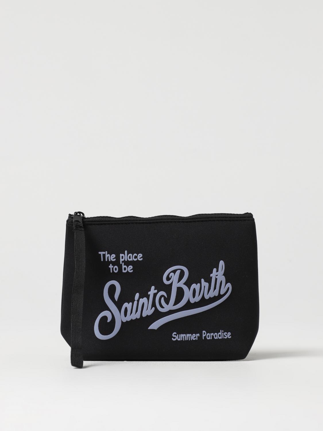 MC2 SAINT BARTH BORSA: Pochette MC2 Saint Barth in neoprene con logo, Nero - Img 1