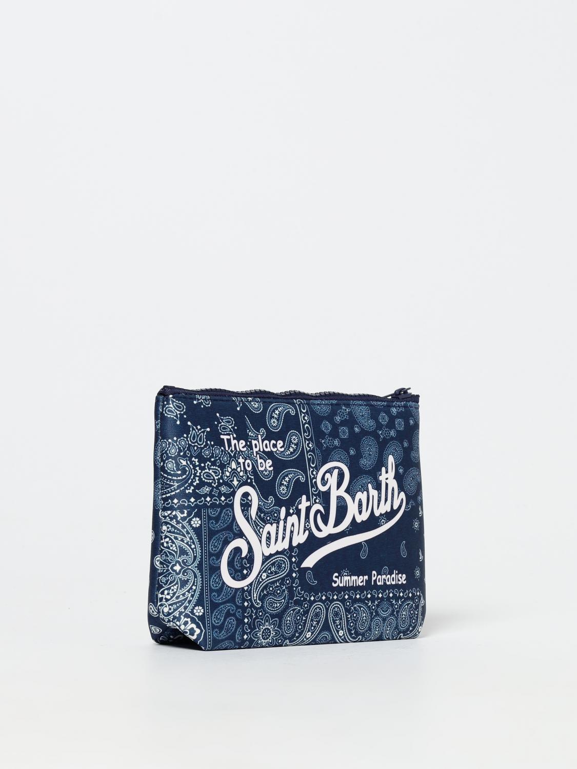 MC2 SAINT BARTH BORSA: Pochette MC2 Saint Barth in neoprene con logo, Blue - Img 2