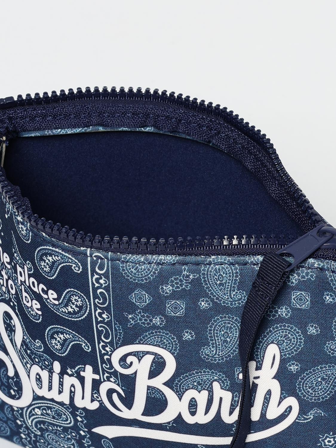 MC2 SAINT BARTH BORSA: Pochette MC2 Saint Barth in neoprene con logo, Blue - Img 3