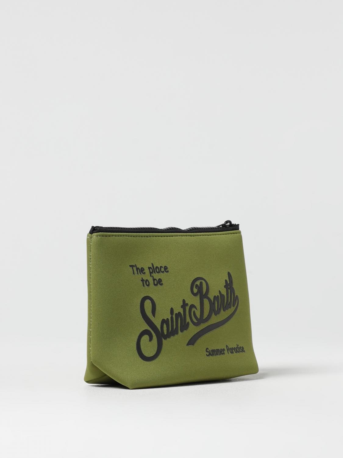 MC2 SAINT BARTH BORSA: Pochette MC2 Saint Barth in neoprene con logo, Verde - Img 2