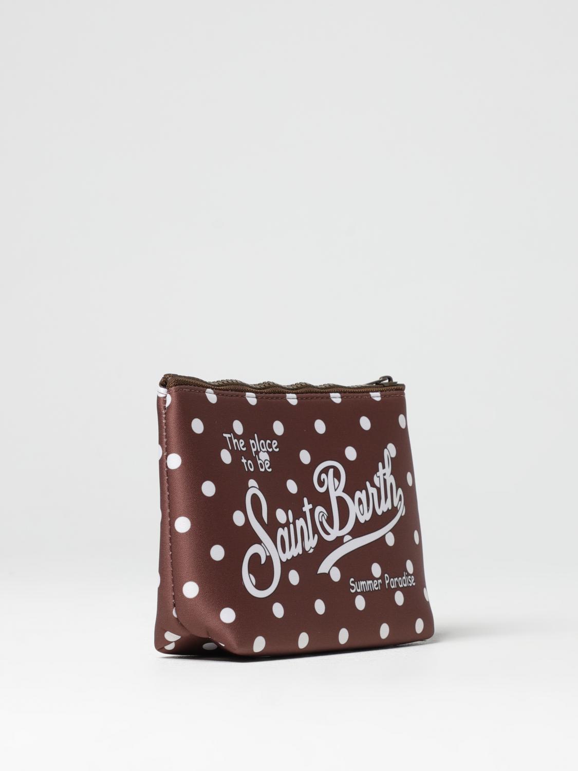 MC2 SAINT BARTH BORSA: Pochette MC2 Saint Barth in neoprene con logo, Marrone - Img 2