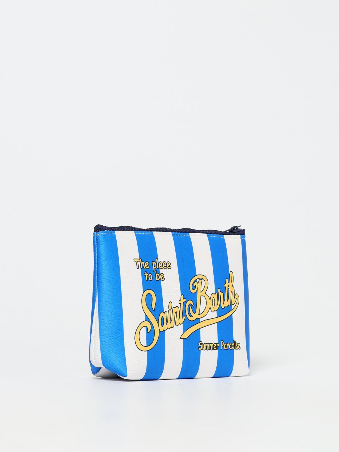 MC2 SAINT BARTH BORSA: Pochette MC2 Saint Barth in neoprene con logo, Blue Navy - Img 2