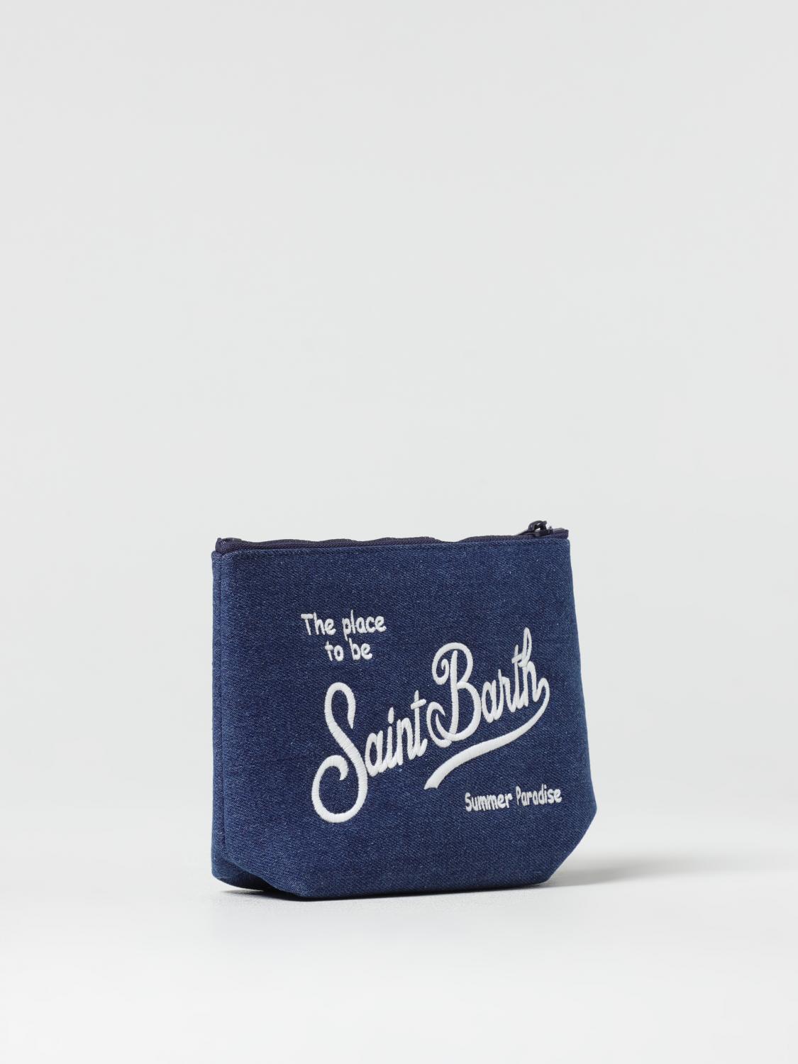 MC2 SAINT BARTH BORSA: Pochette MC2 Saint Barth in neoprene con logo, Blue 1 - Img 2