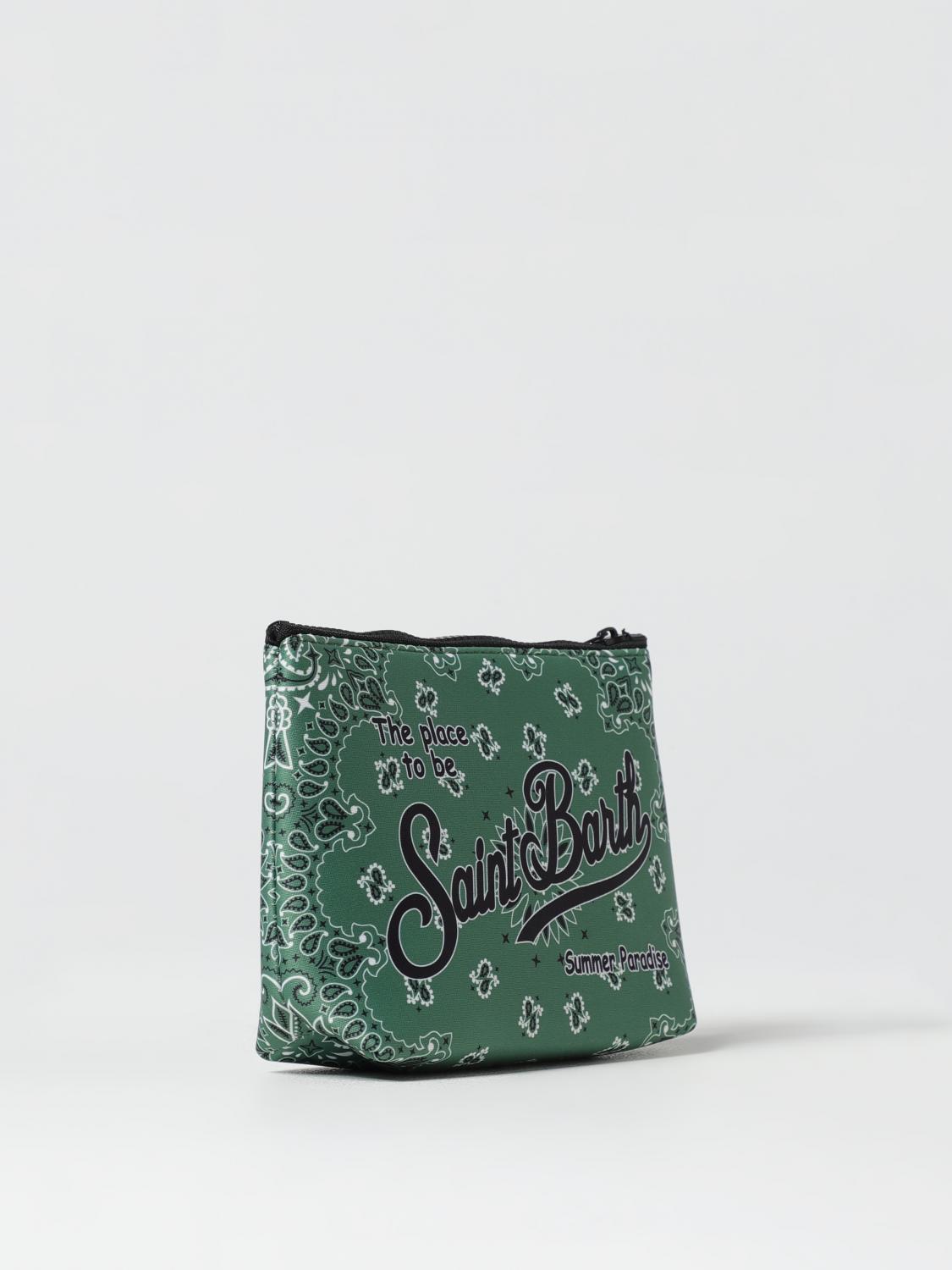 MC2 SAINT BARTH BORSA: Pochette MC2 Saint Barth in neoprene con logo, Verde - Img 2