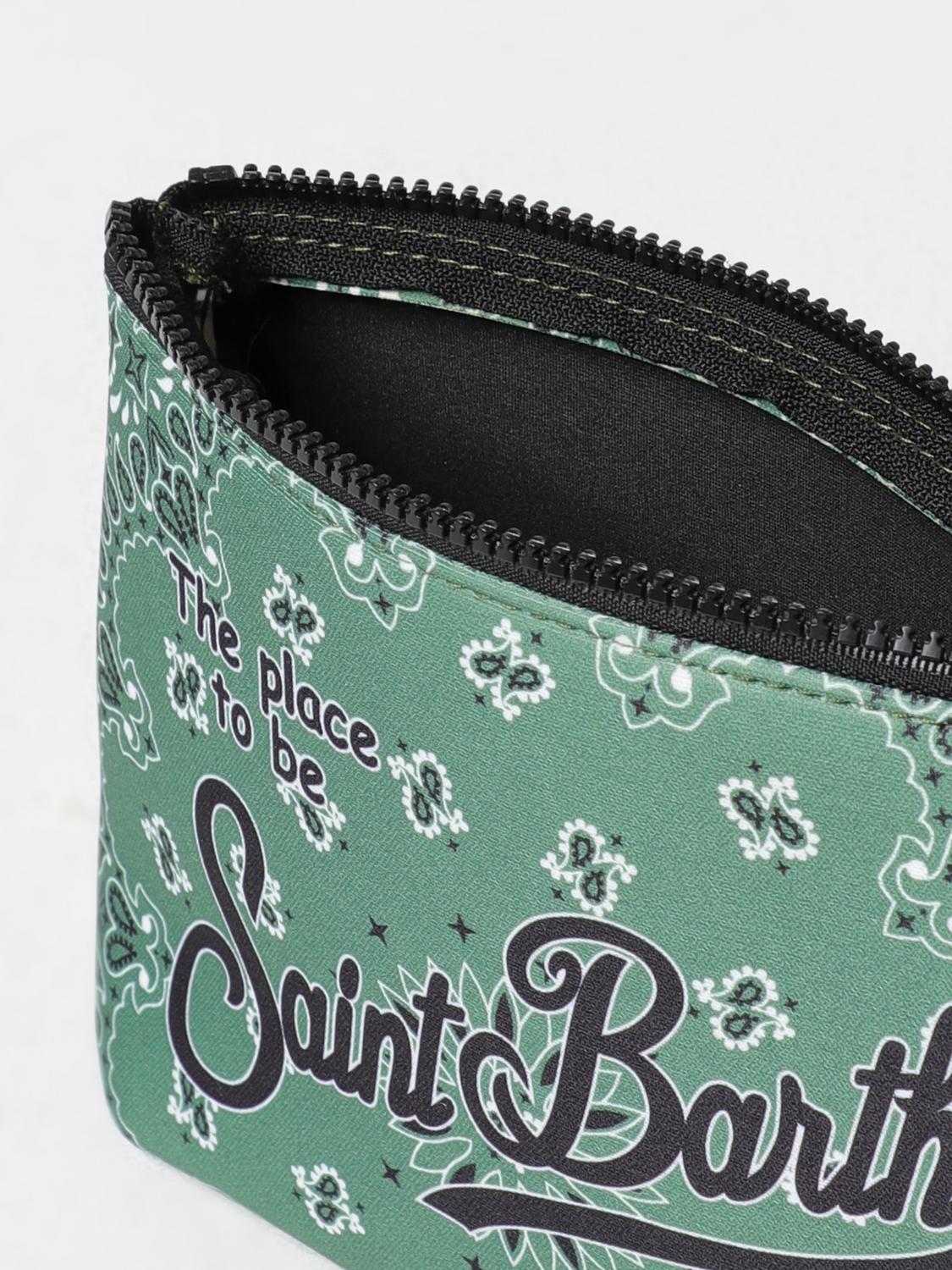 MC2 SAINT BARTH BORSA: Pochette MC2 Saint Barth in neoprene con logo, Verde - Img 3