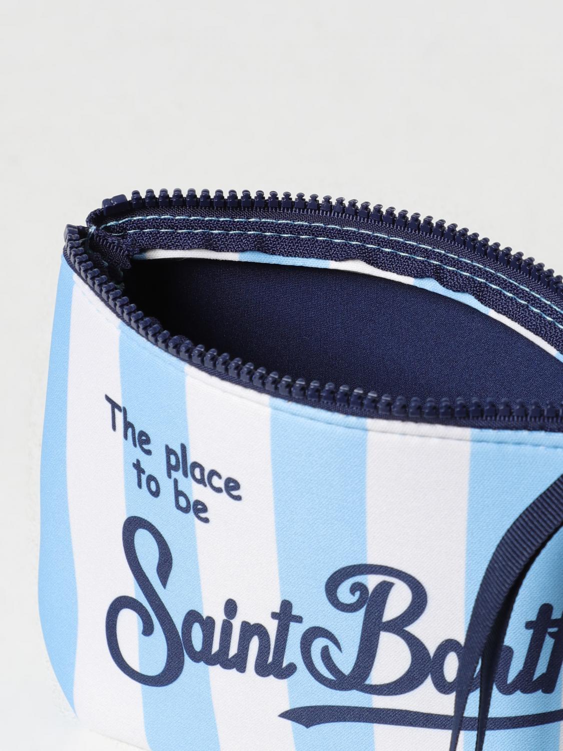 MC2 SAINT BARTH BORSA: Pochette MC2 Saint Barth in neoprene con stampa a righe, Blue - Img 3