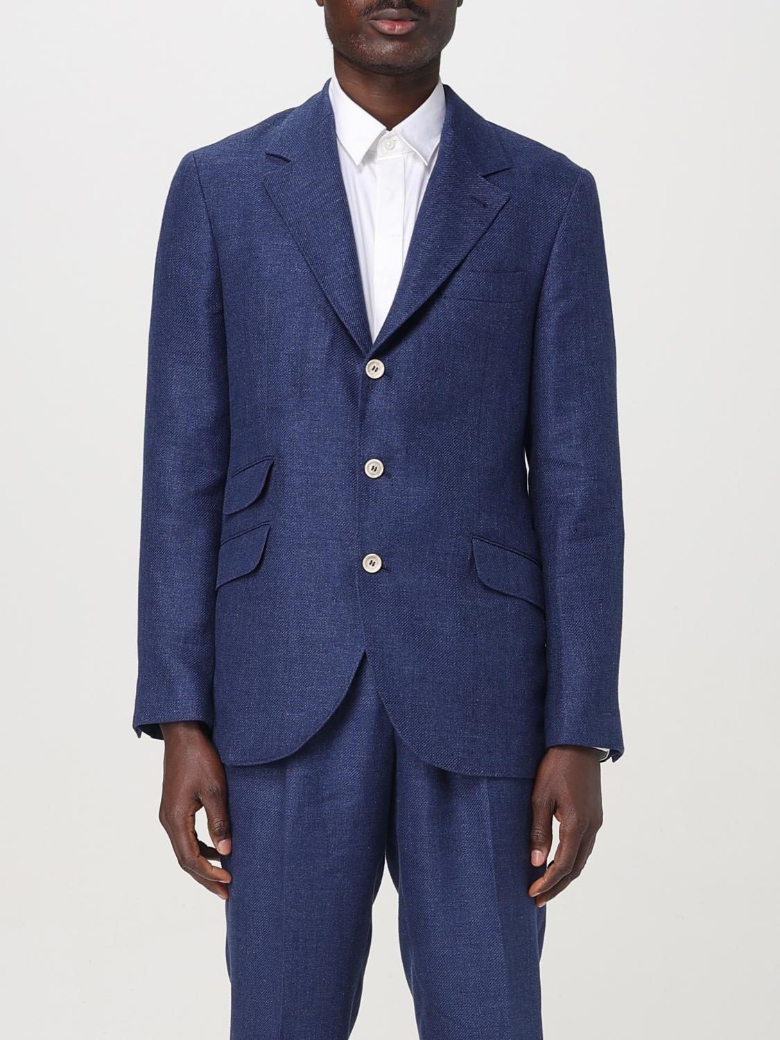Brunello Cucinelli Blazer men - Indigo | MW4827BWD | GIGLIO.COM