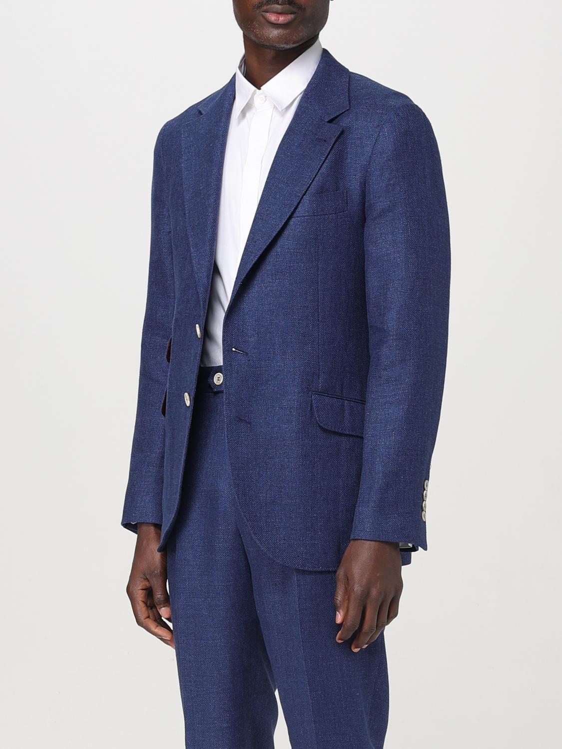 Brunello Cucinelli Blazer men - Indigo | MW4827BWD | GIGLIO.COM