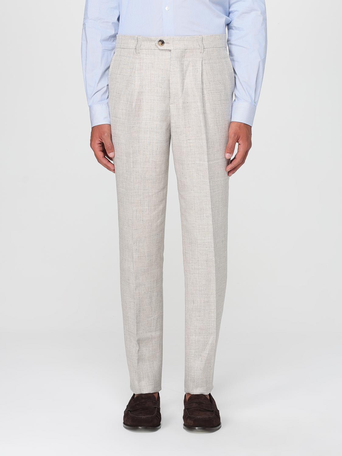 BRUNELLO CUCINELLI ABITO: Abito monopetto Brunello Cucinelli in misto lino, Beige - Img 6