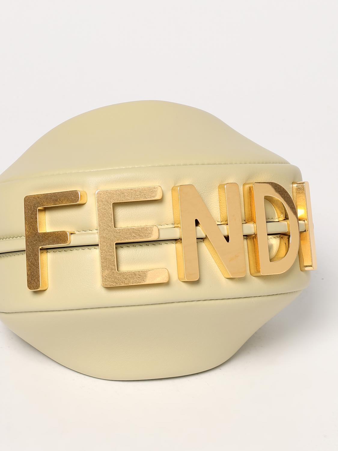 FENDI BORSA MINI: Borsa Fendigraphy Mini Fendi in pelle , Salvia - Img 4
