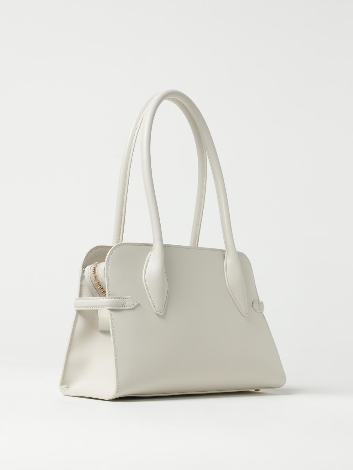 FURLA BORSA A SPALLA: Borsa Goccia Furla in pelle , Panna - Img 2