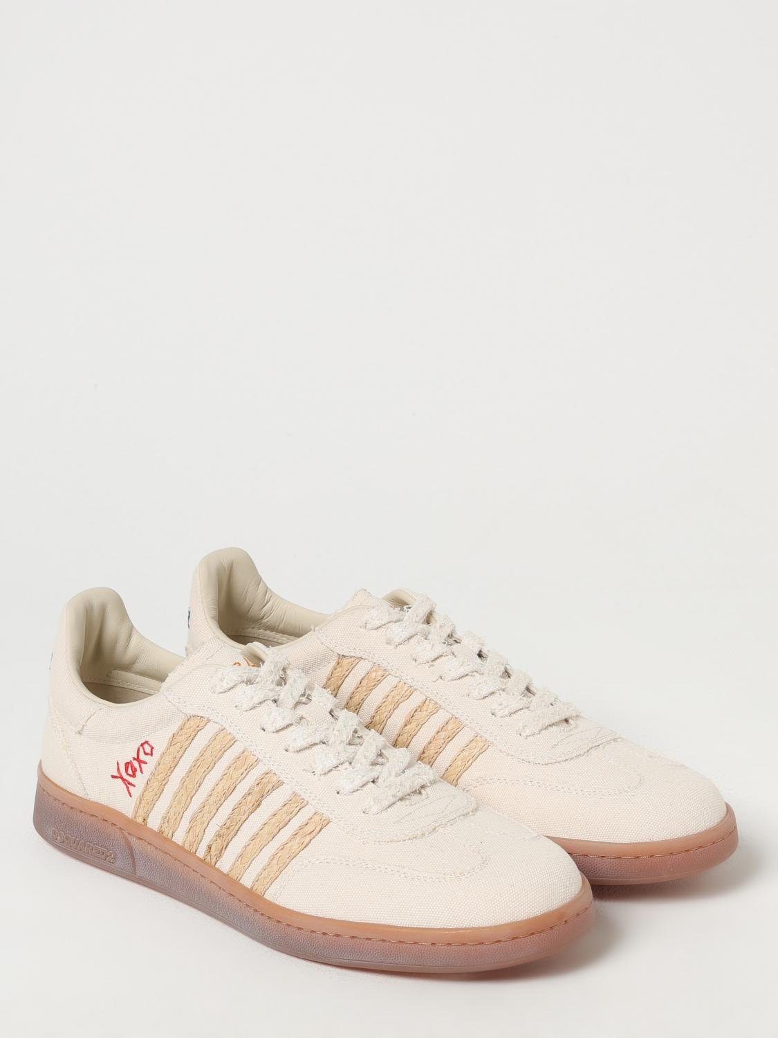 DSQUARED2 BASKETS: Baskets homme Dsquared2, Beige - Img 2