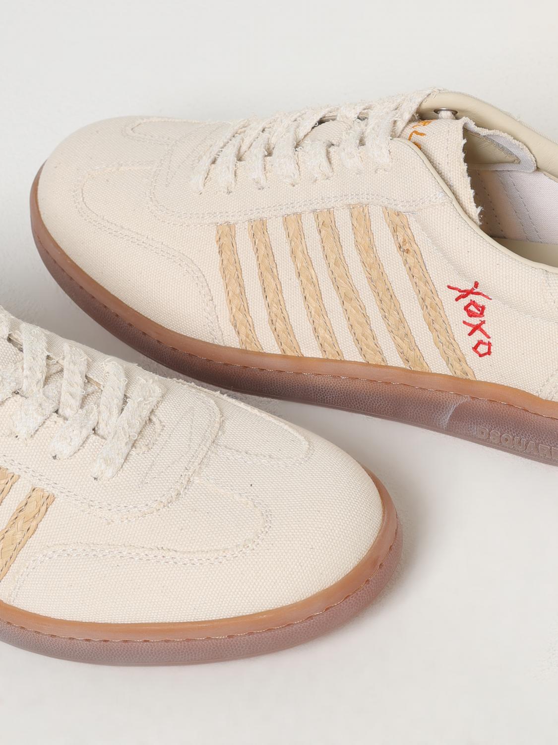 DSQUARED2 BASKETS: Baskets homme Dsquared2, Beige - Img 4