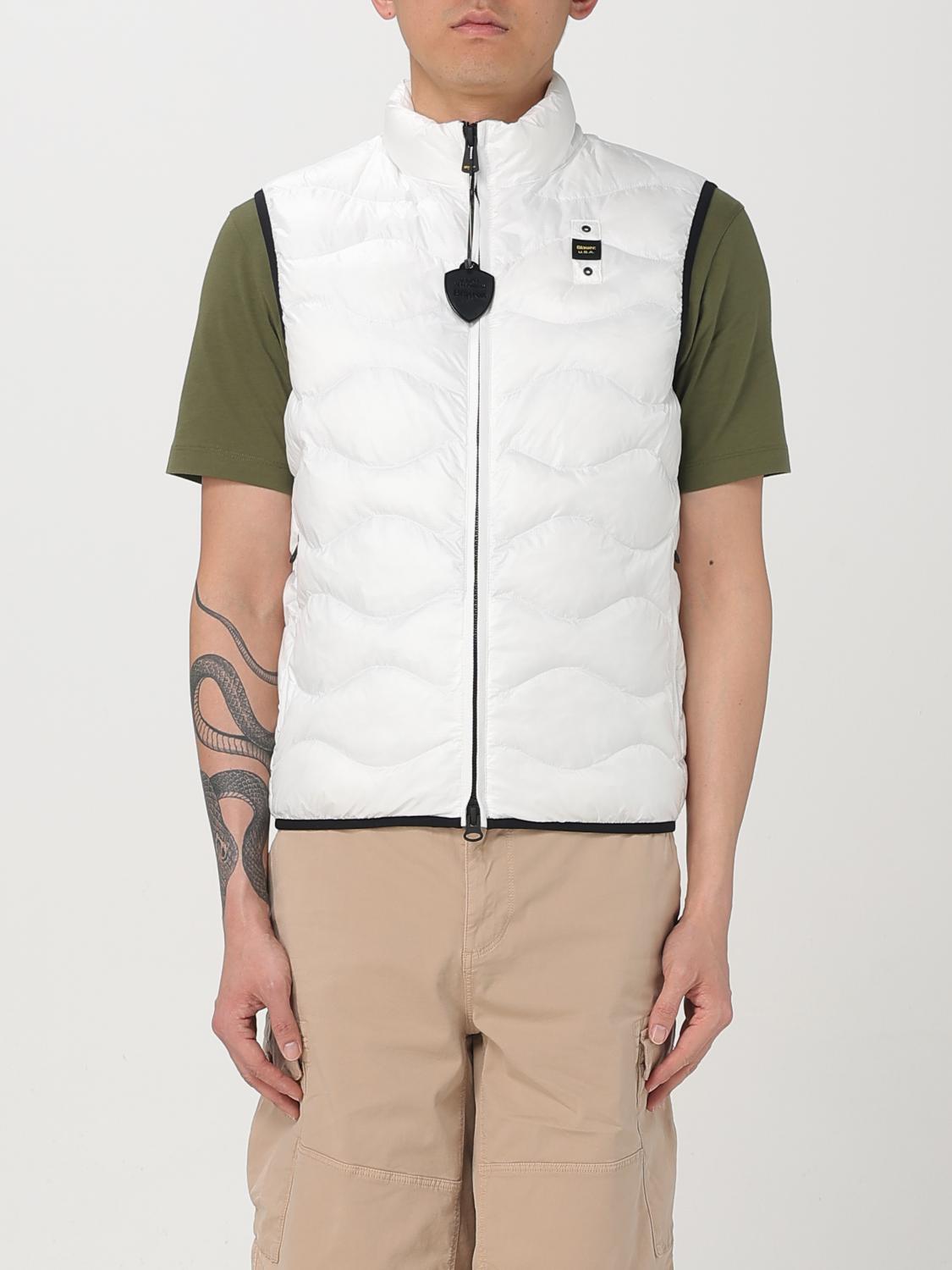 BLAUER スーツベスト: ジャケット メンズ Blauer, ホワイト - Img 1