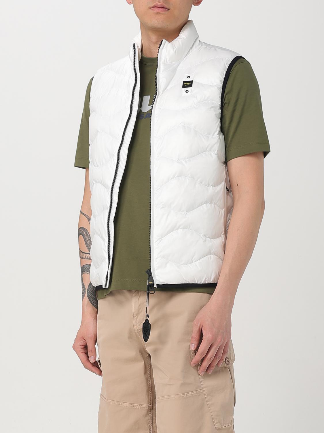 BLAUER スーツベスト: ジャケット メンズ Blauer, ホワイト - Img 3
