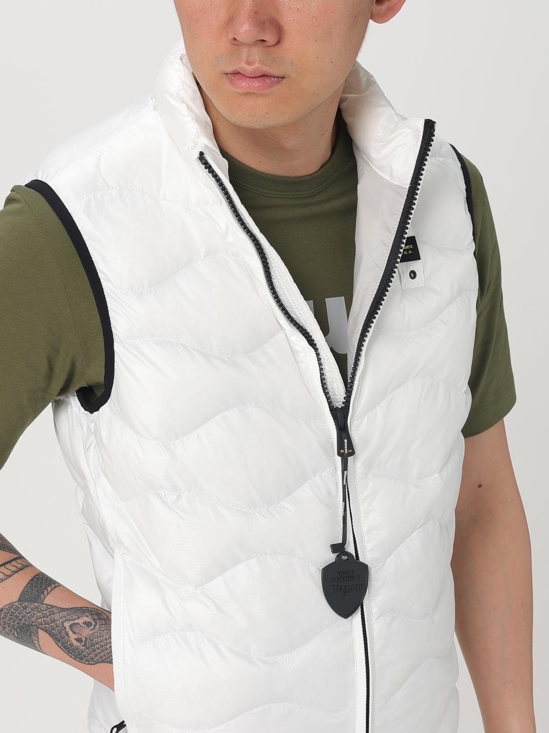 BLAUER スーツベスト: ジャケット メンズ Blauer, ホワイト - Img 4