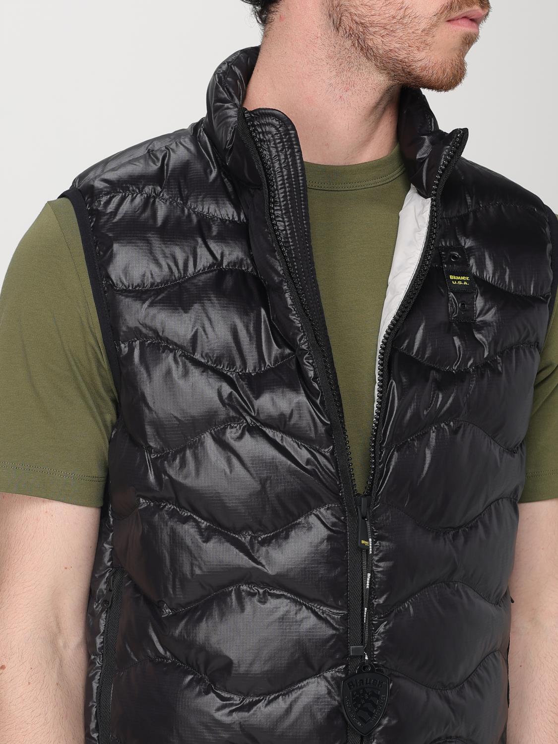 BLAUER SUIT VEST: Jacket men Blauer, Black - Img 4