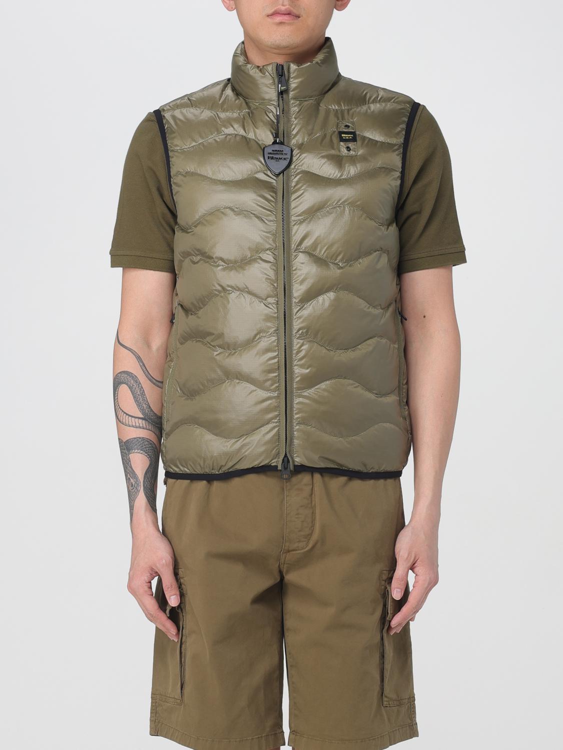 BLAUER SUIT VEST: Jacket men Blauer, Green - Img 1