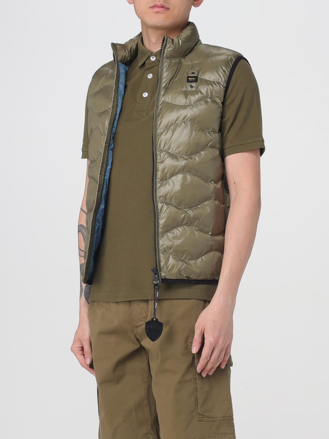 BLAUER SUIT VEST: Jacket men Blauer, Green - Img 3