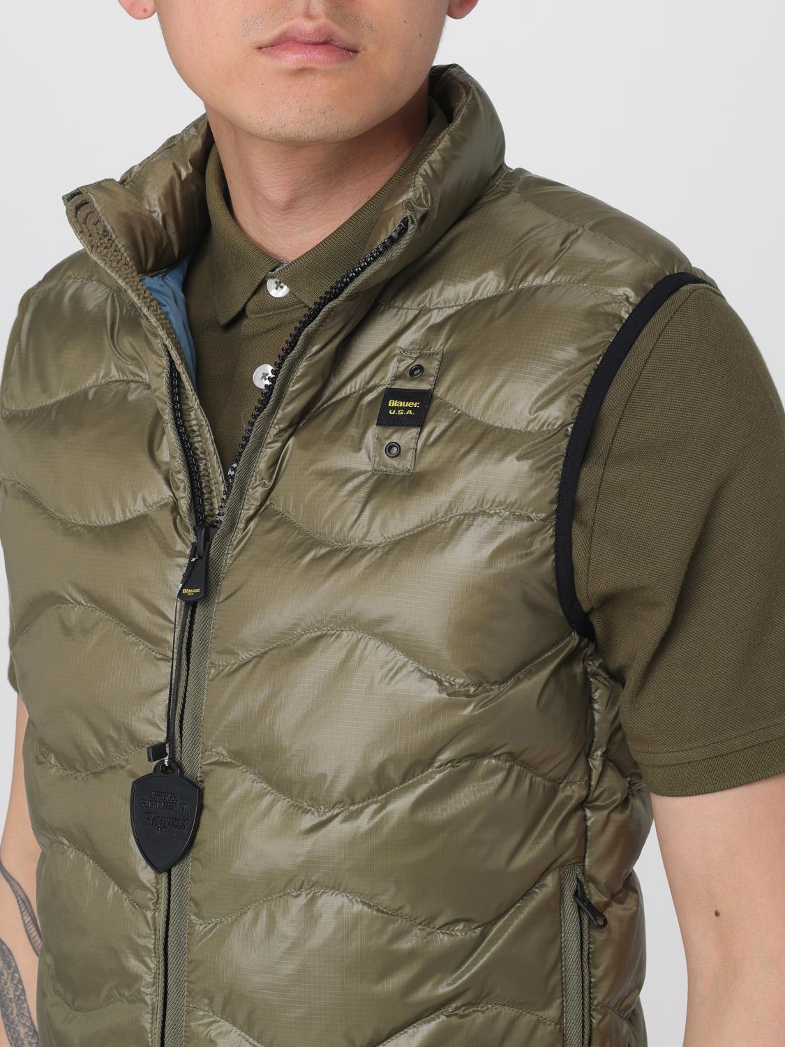 BLAUER SUIT VEST: Jacket men Blauer, Green - Img 4