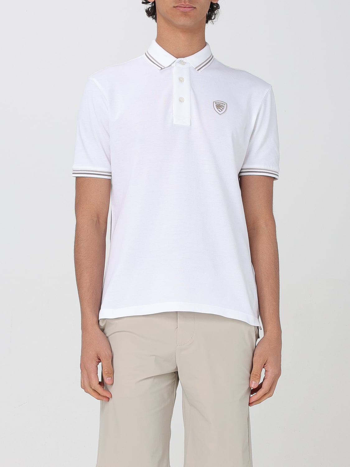 BLAUER POLO: Polo homme Blauer, Blanc - Img 1