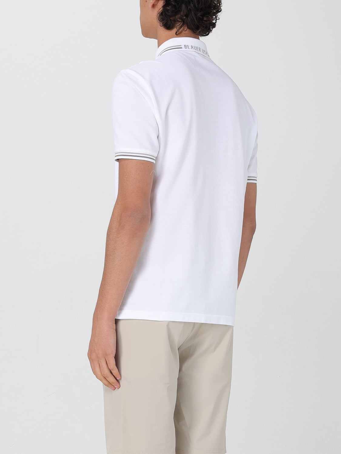 BLAUER POLO: Polo homme Blauer, Blanc - Img 2