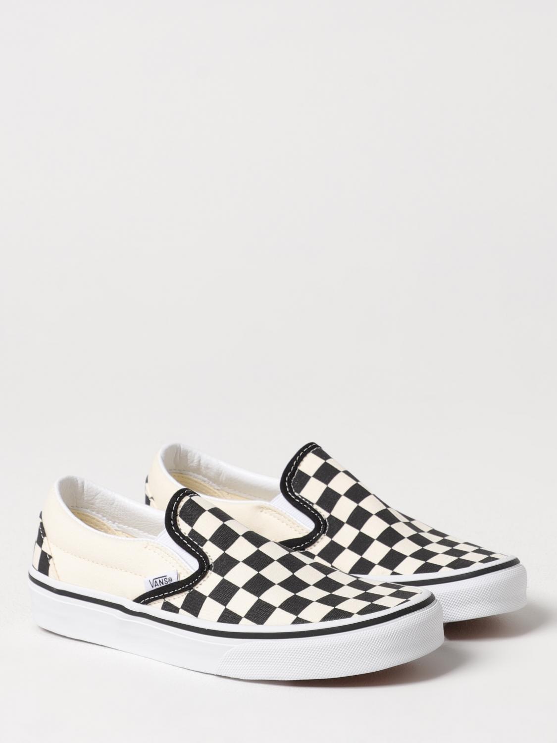 VANS SNEAKERS: Sneakers Classic Slip-On Vans in canvas check , Nero - Img 2