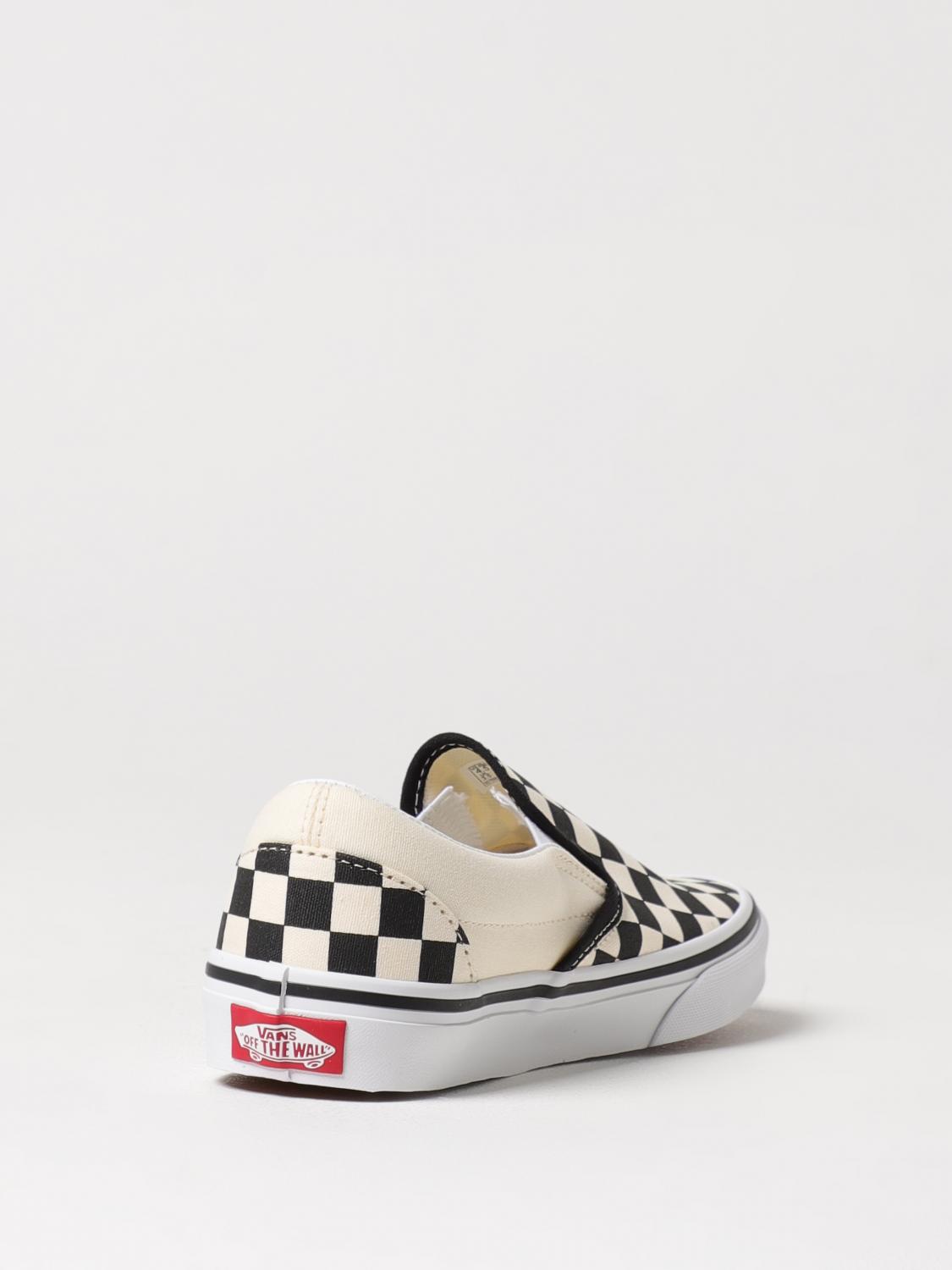 VANS SNEAKERS: Sneakers Classic Slip-On Vans in canvas check , Nero - Img 3