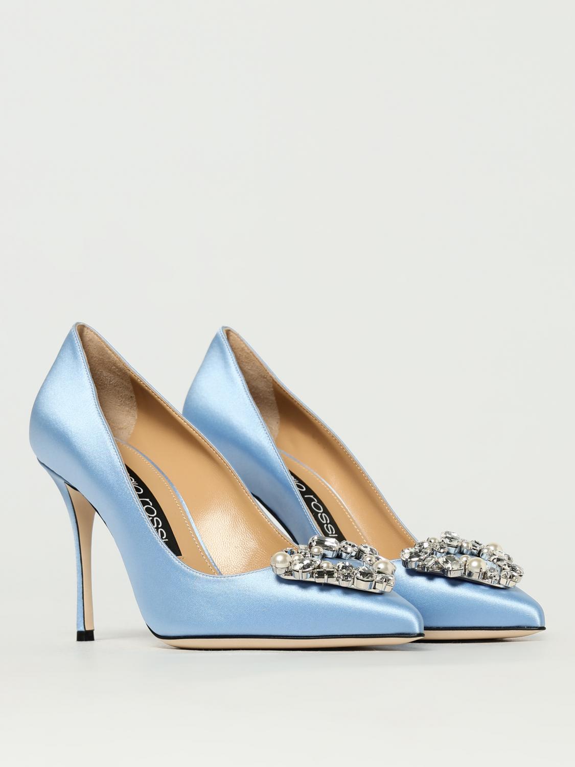 Sergio Rossi Shoes woman - Sky Blue | B09780MTEZ02 | GIGLIO.COM