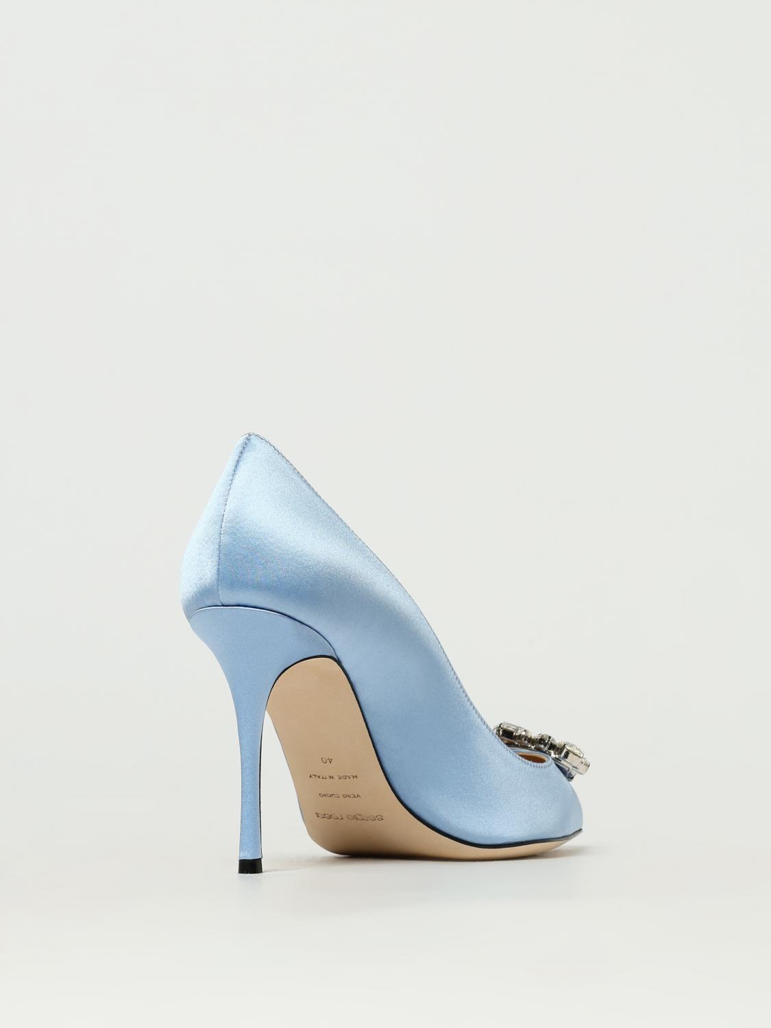 Sergio Rossi Shoes woman - Sky Blue | B09780MTEZ02 | GIGLIO.COM