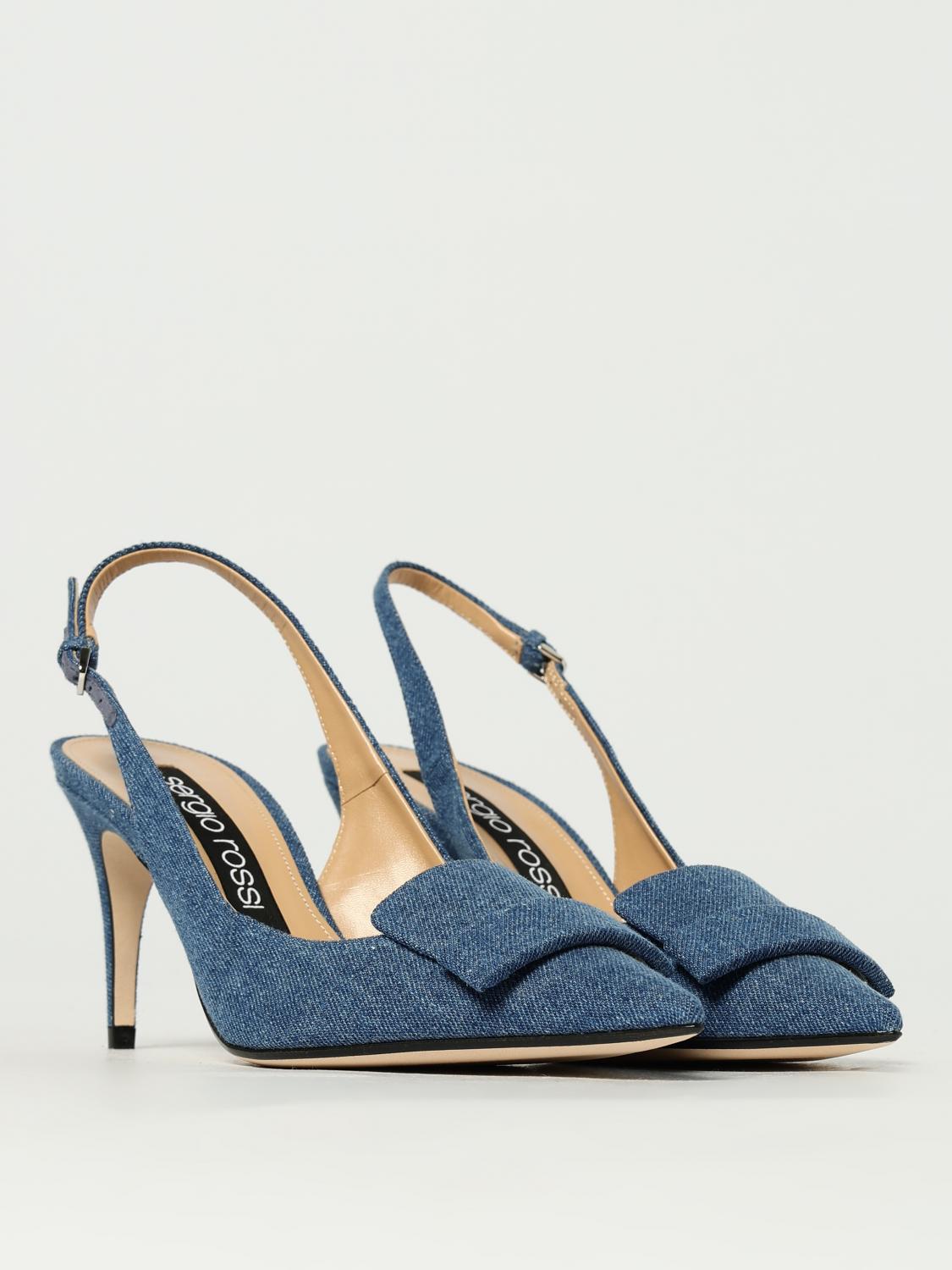 Sergio Rossi Shoes woman - Denim | A80290MFL293 | GIGLIO.COM