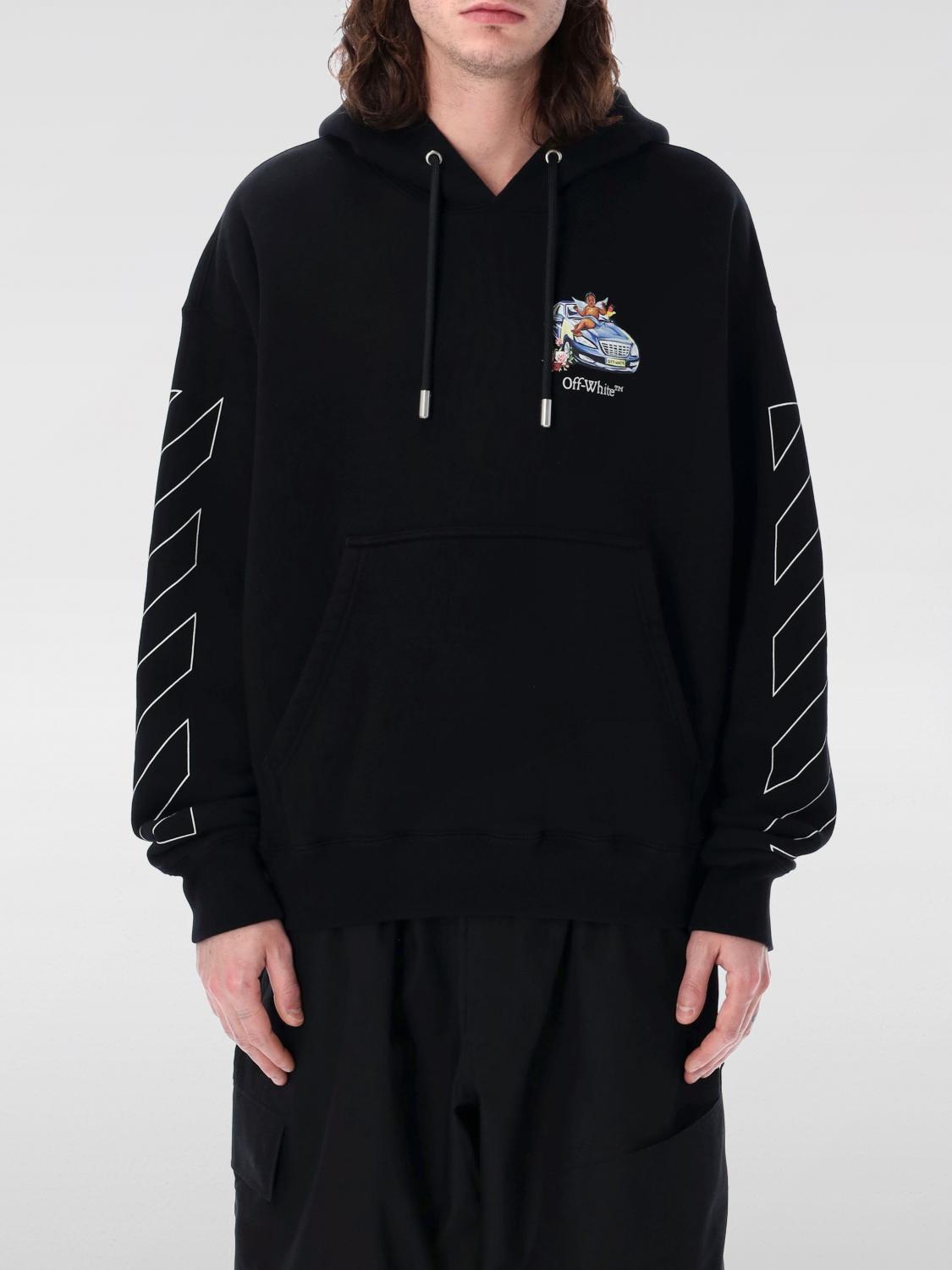 OFF-WHITE SUDADERA: Sudadera hombre Off-white, Negro - Img 1