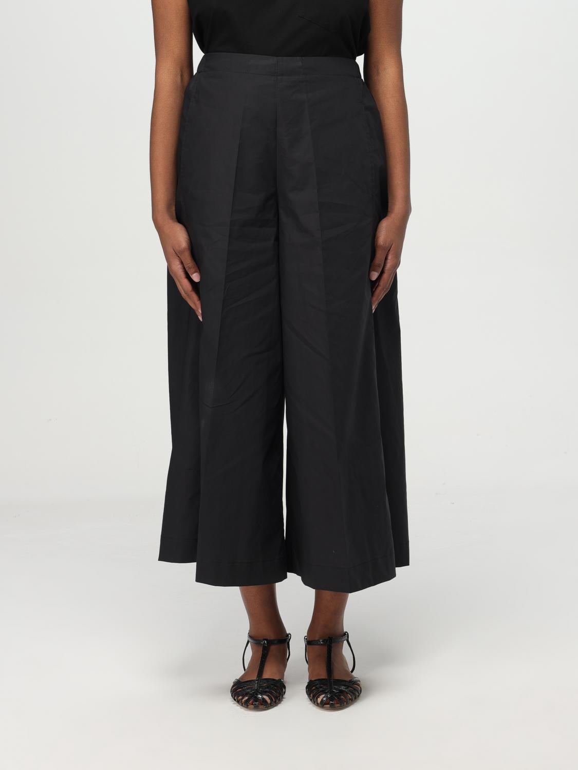 MEIMEIJ PANTALONI: Pantalone cropped Meimeij in cotone , Nero - Img 1