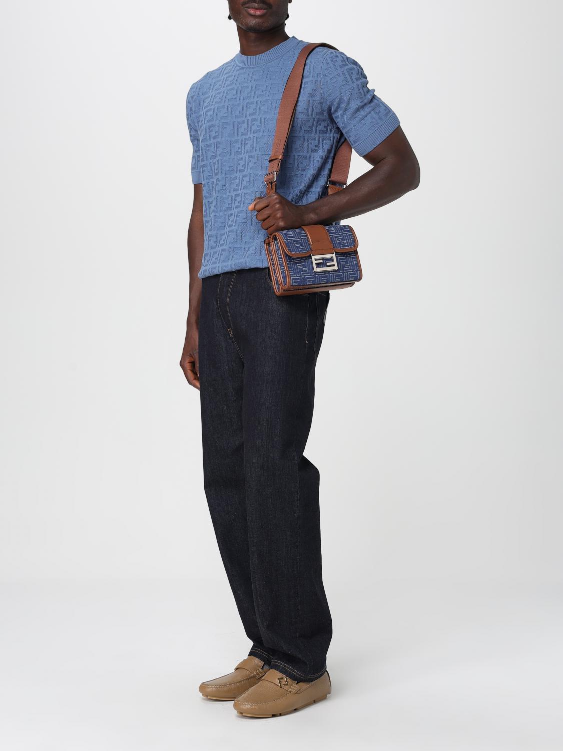 Fndiページ Fendi T-shirt men - Gnawed Blue | FZX051 AUW0 | GIGLIO.COM