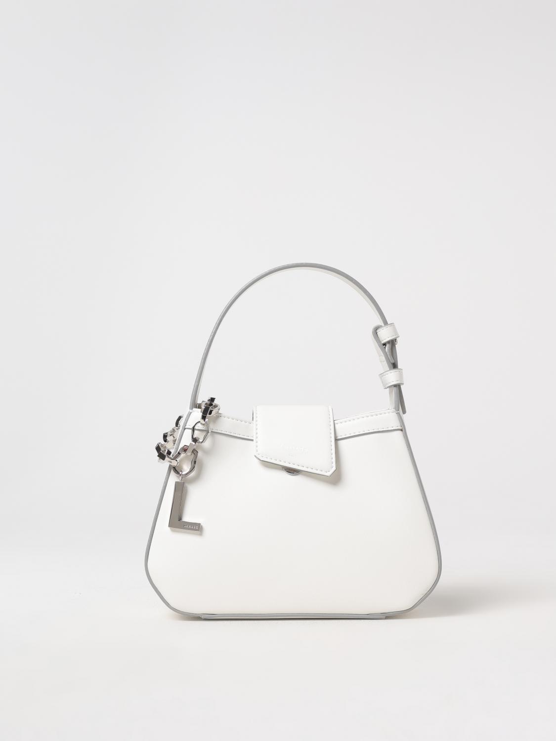 LAMARR BORSA A MANO: Borsa Teano in ecopelle buccia d'arancia Lamarr, Bianco - Img 1