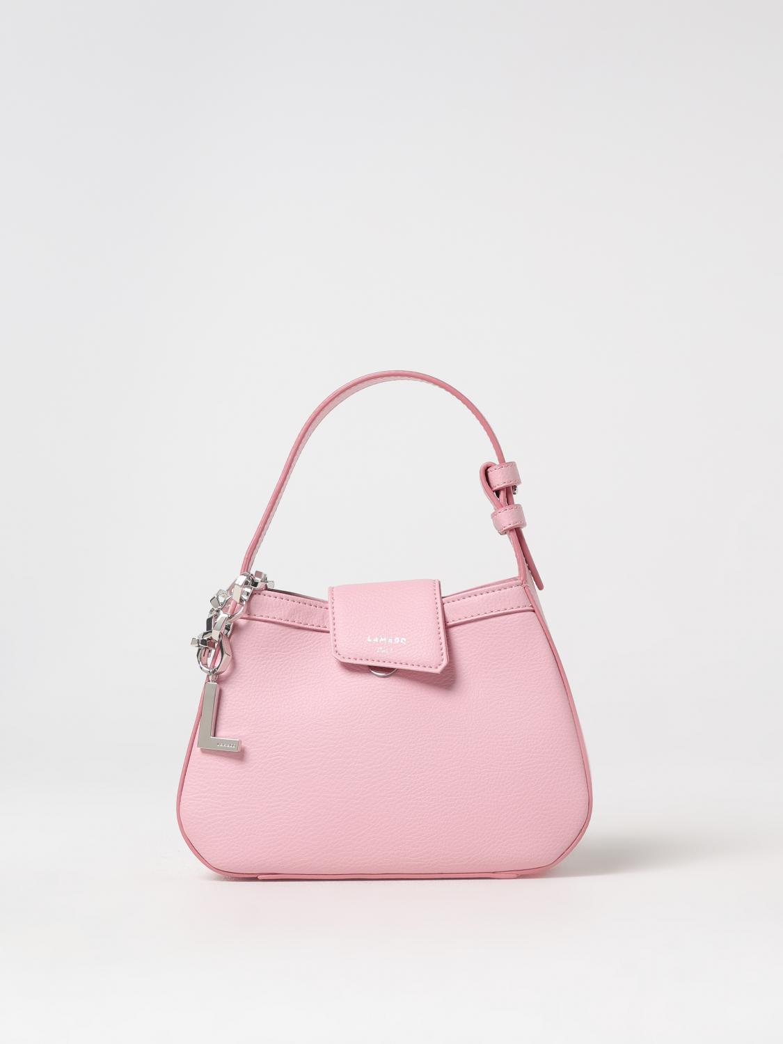 LAMARR BORSA A MANO: Borsa Teano in ecopelle buccia d'arancia Lamarr, Rosa - Img 1