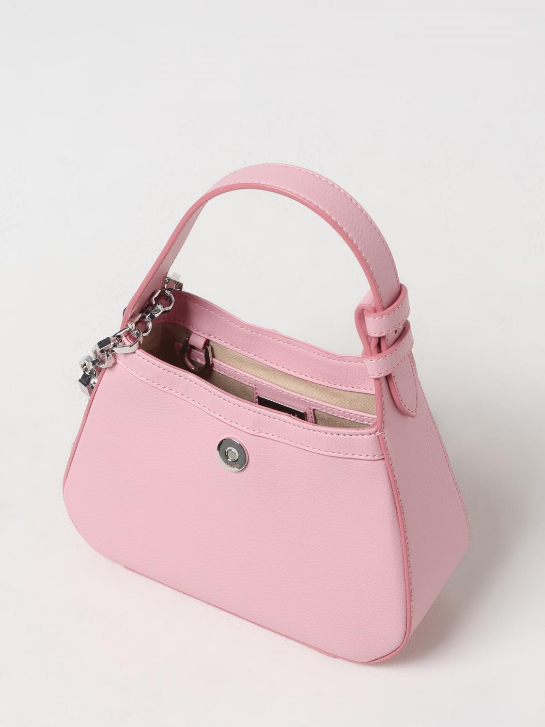 LAMARR BORSA A MANO: Borsa Teano in ecopelle buccia d'arancia Lamarr, Rosa - Img 3