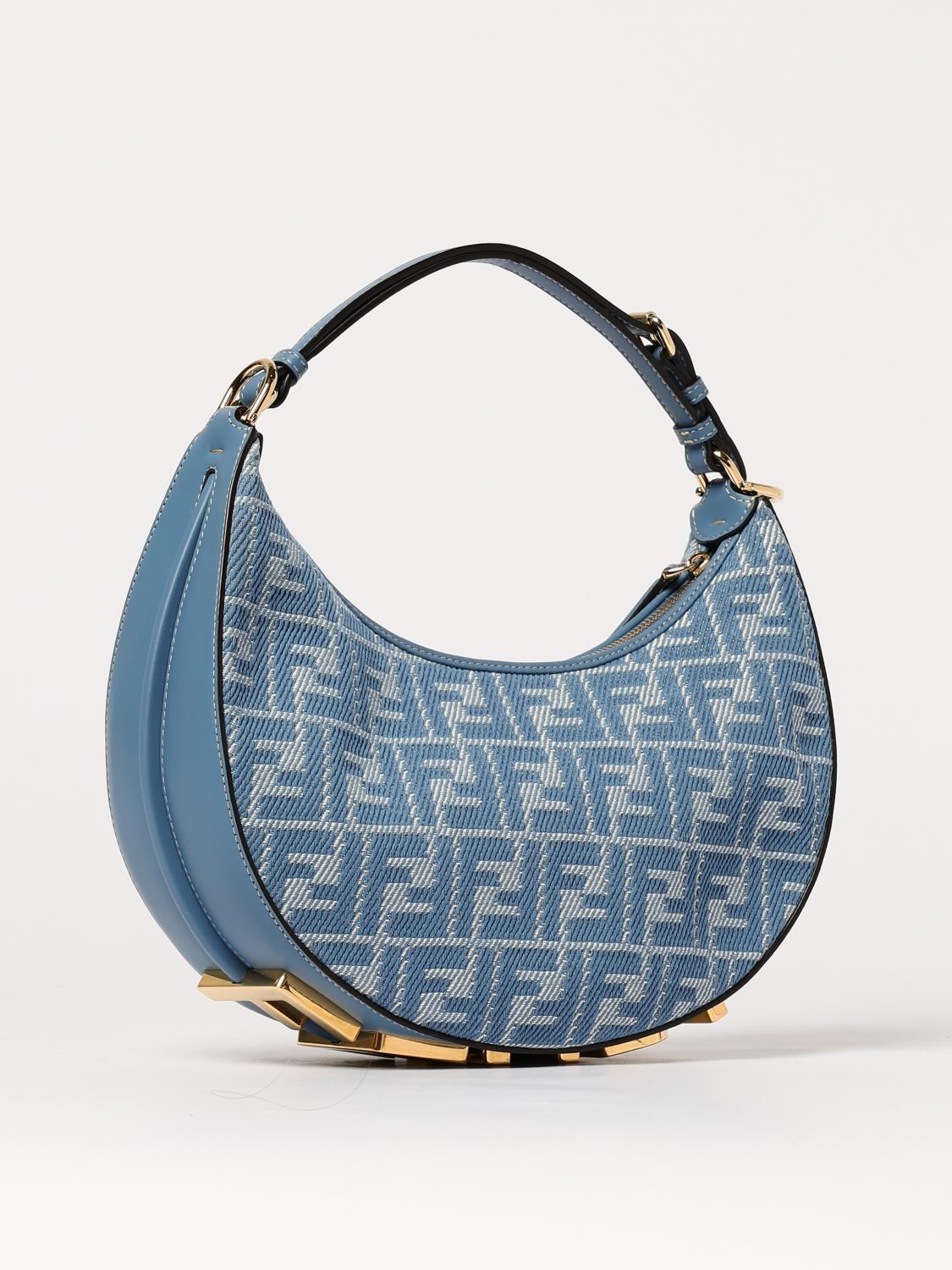 Fendi Shoulder bag woman - Blue | 8BR798 AUPX | GIGLIO.COM