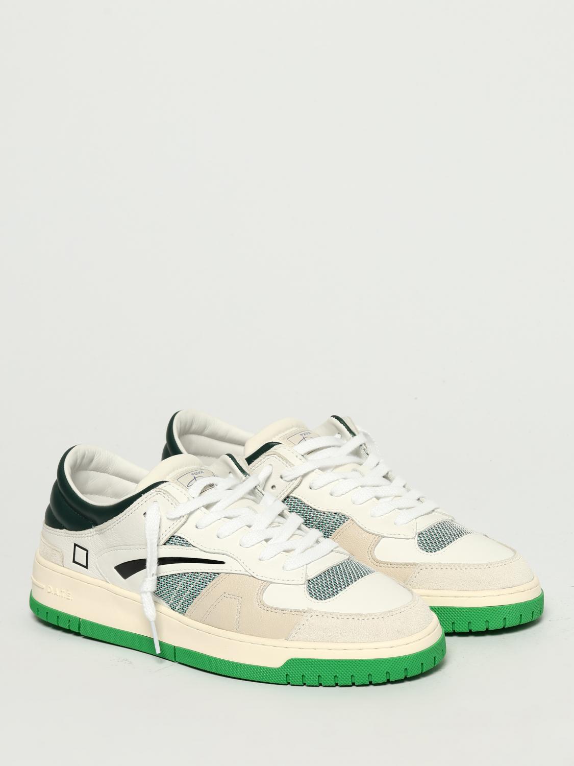 D.A.T.E. SNEAKERS: Sneakers Torneo Collar D.A.T.E. in pelle e nylon , Bianco - Img 2