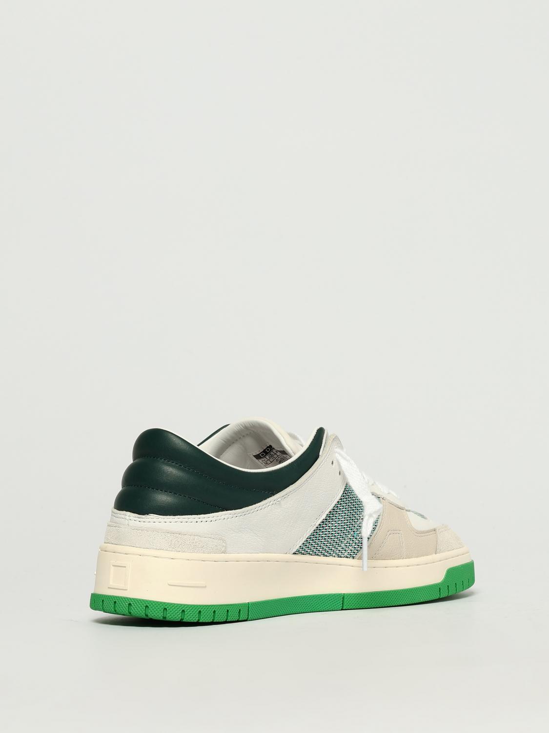 D.A.T.E. SNEAKERS: Sneakers Torneo Collar D.A.T.E. in pelle e nylon , Bianco - Img 3
