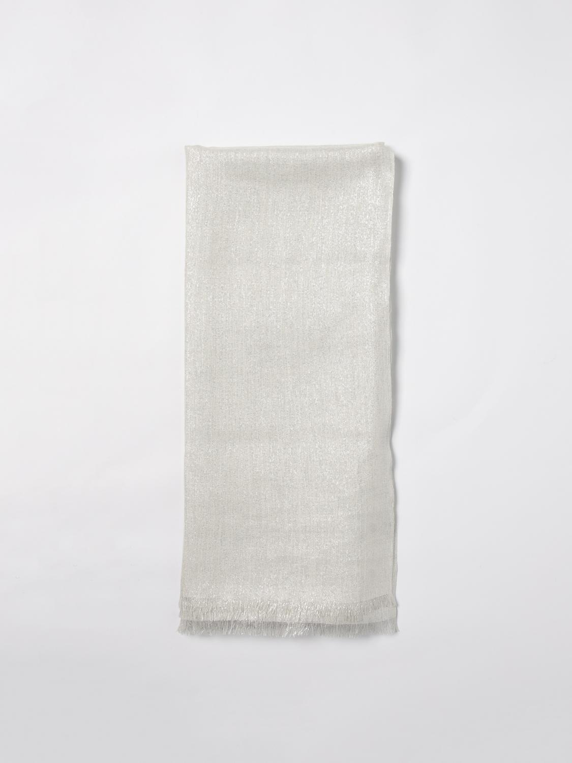 BRUNELLO CUCINELLI BUFANDA: Bufanda mujer Brunello Cucinelli, Blanco - Img 1