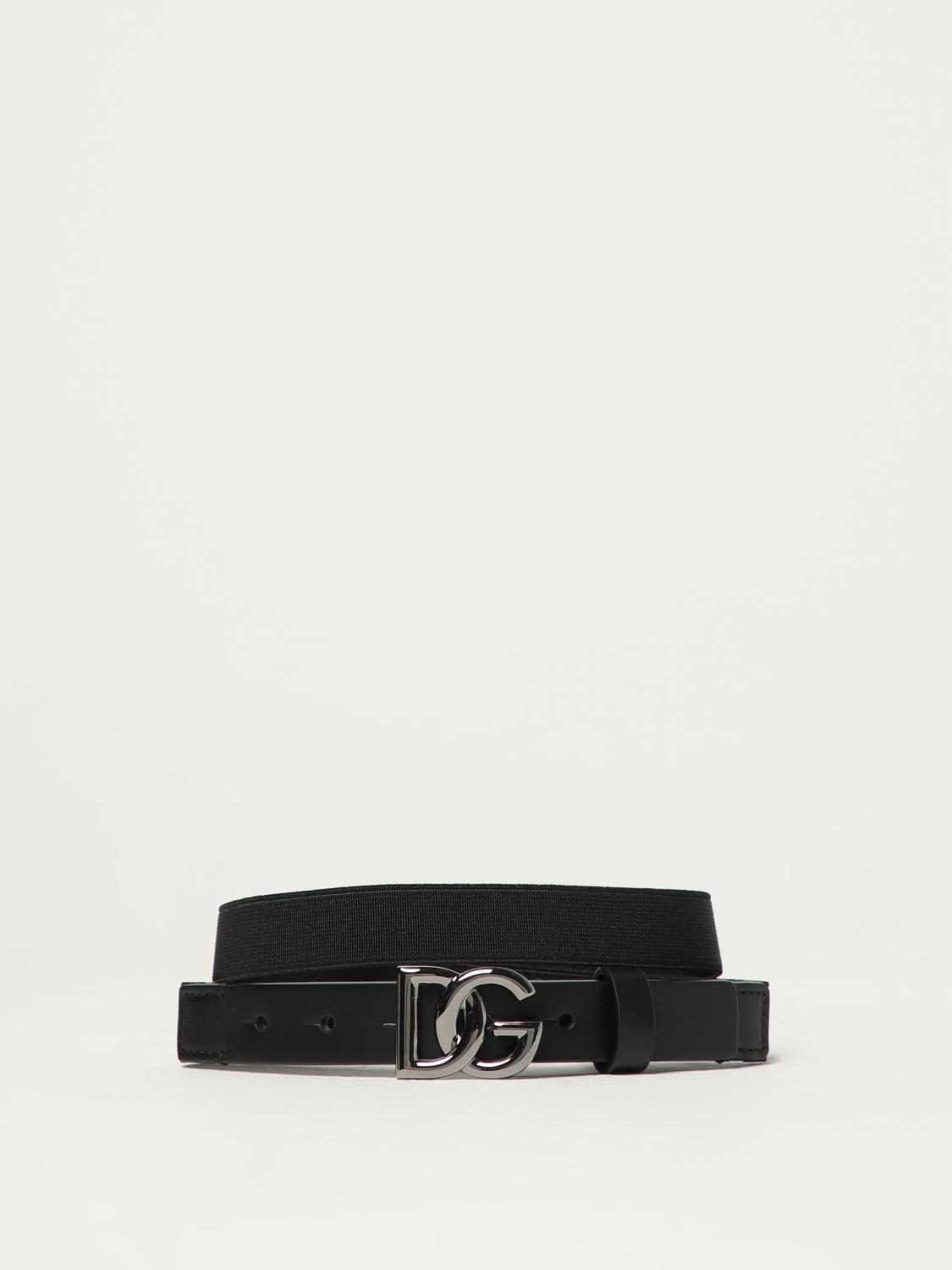 DOLCE & GABBANA CINTURA: Cinturón niños Dolce & Gabbana, Negro - Img 1