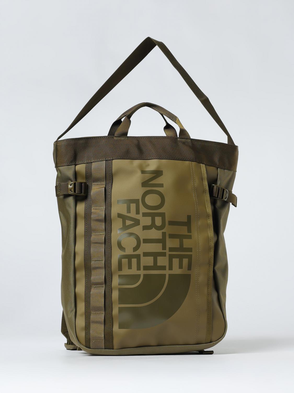 THE NORTH FACE BORSA A TRACOLLA: Borsa Tote Base Camp The North Face in tessuto riciclato , Militare - Img 1
