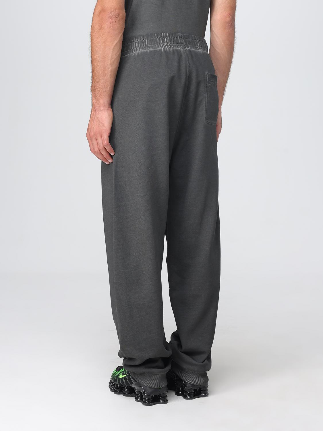 DIESEL PANTALONI: Pantalone Diesel in cotone con logo , Nero - Img 2