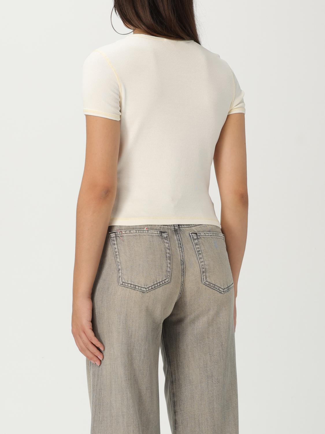 Tシャツ・カットソー DIESEL Woman T-Shirt Ivory A128360SQAD 1AM DIESEL: T-shirt woman - Ivory | Diesel t-shirt A128360SQAD