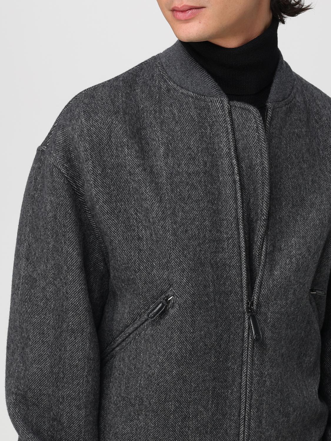 GIORGIO ARMANIダークグレー ハイネック フルジップジャケット Giorgio Armani Jacket men - Grey | GM002267TE17630 | GIGLIO.COM
