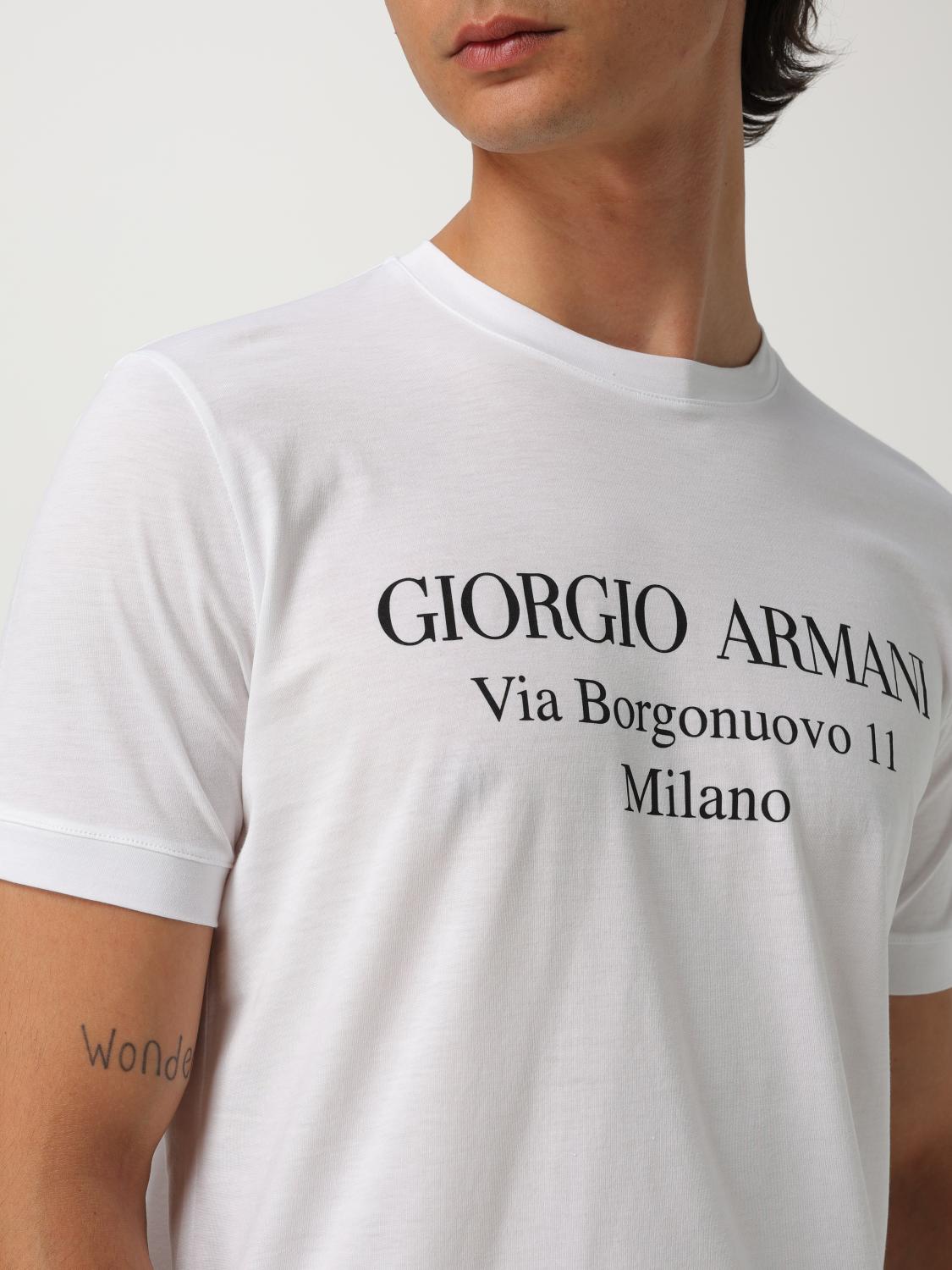 Giorgio Armani T-shirt men - White | 3GST57SJMCZ | GIGLIO.COM